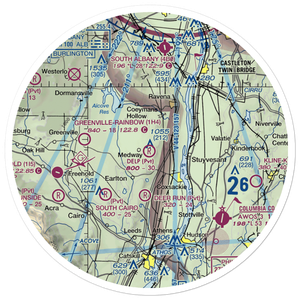 Wayne Delp Airport (33NY) VFR Sectional Sticker (30 mile)