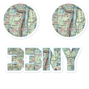 Wayne Delp Airport (33NY) VFR Sectional Sticker Pack