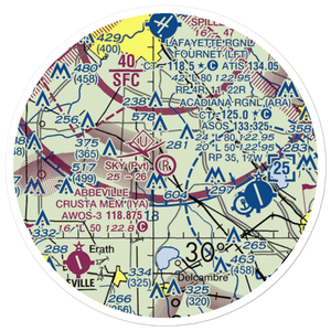 Sky Ranch Airport (33LA) VFR Sectional Sticker (20 mile)