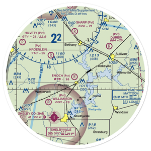 Howell Airport (33IS) VFR Sectional Sticker (30 mile)