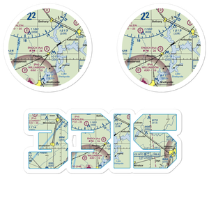 Howell Airport (33IS) VFR Sectional Sticker Pack
