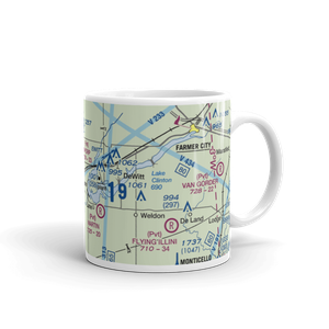 John Scharff Airport (33IL) VFR Sectional  Mug