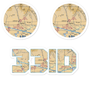 Ozzy's Airport (33ID) VFR Sectional Sticker Pack