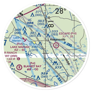 Flying S Ranch Airport (33FL) VFR Sectional Sticker (20 mile)