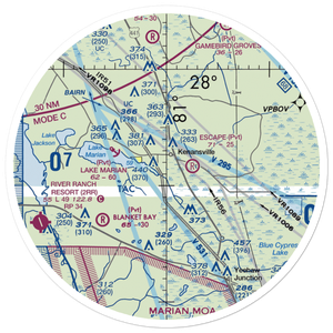Flying S Ranch Airport (33FL) VFR Sectional Sticker (30 mile)