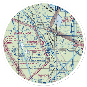 Recreation Corporation Airport (33FA) VFR Sectional Sticker (30 mile)