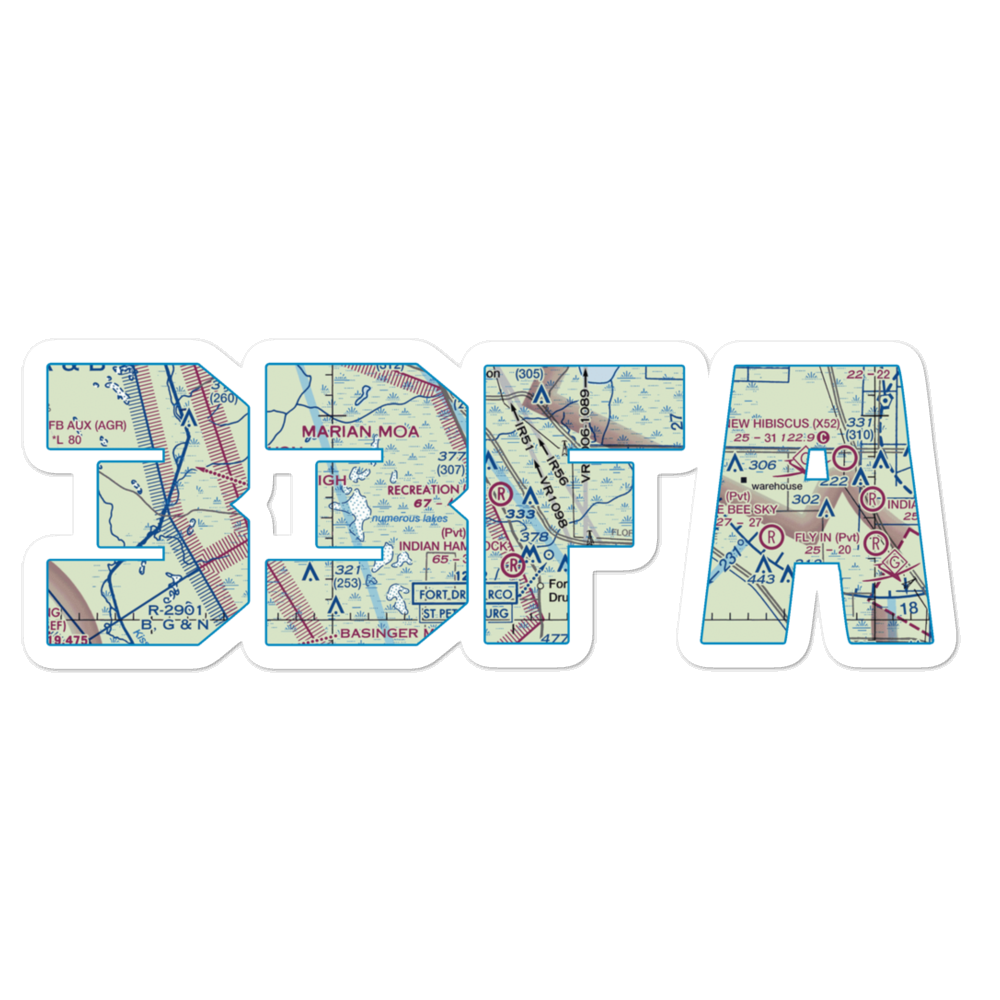 Recreation Corporation Airport (33FA) VFR Sectional Sticker 