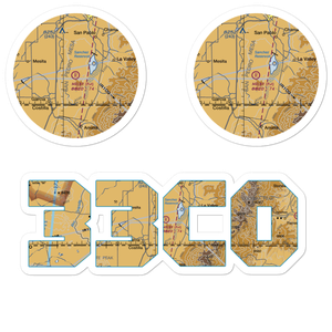 Melby Ranch Airstrip (33CO) VFR Sectional Sticker Pack