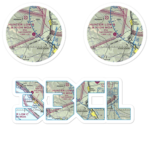 Oak Country Ranch Airport (33CL) VFR Sectional Sticker Pack