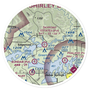 Skypoint Estates Airport (33AR) VFR Sectional Sticker (20 mile)