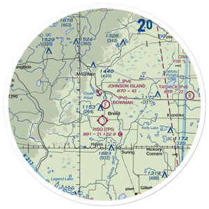 Bowman Airstrip (32WN) VFR Sectional Sticker (30 mile)