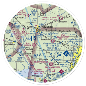 Dalonia Airport (32WI) VFR Sectional Sticker (30 mile)