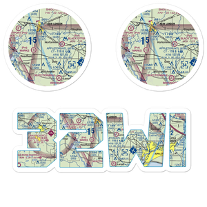 Dalonia Airport (32WI) VFR Sectional Sticker Pack
