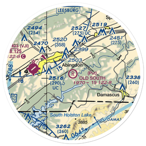 Old South Aerodrome (32VA) VFR Sectional Sticker (20 mile)
