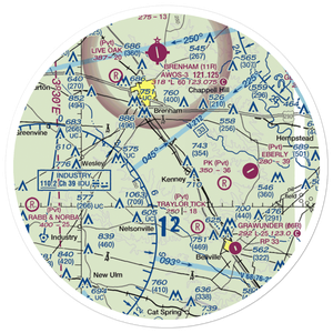 Hinson Airport (32TX) VFR Sectional Sticker (30 mile)