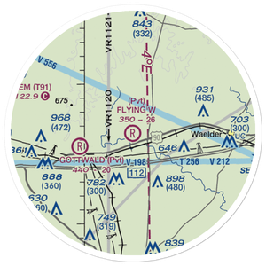 Wilbourn Ranch Airport (32TA) VFR Sectional Sticker (20 mile)
