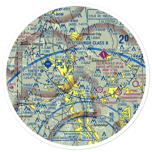 Black Rock Airport (32PN) VFR Sectional Sticker (30 mile)