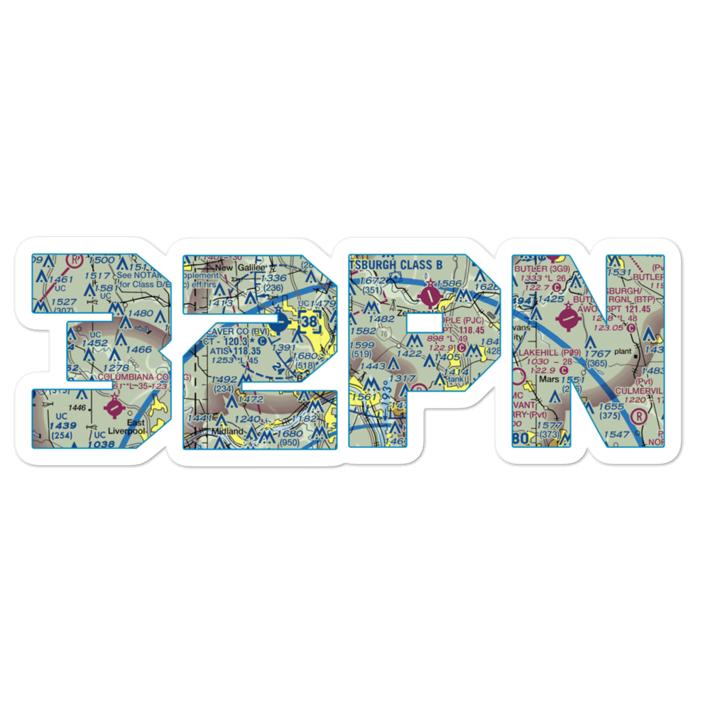 Black Rock Airport (32PN) VFR Sectional Sticker 