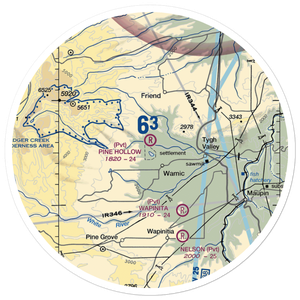 Pine Hollow Airport (32OR) VFR Sectional Sticker (30 mile)