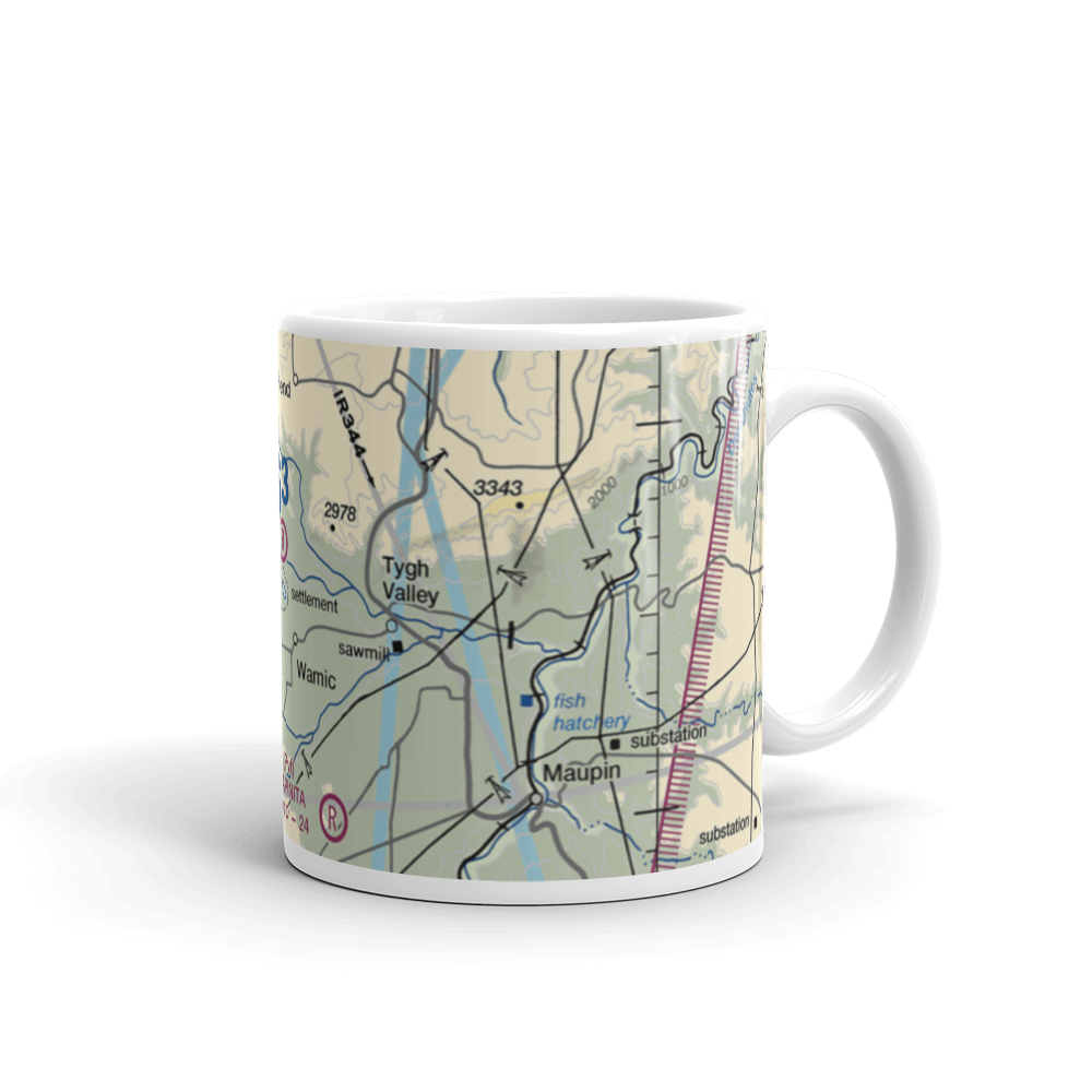 Pine Hollow Airport (32OR) VFR Sectional  Mug 