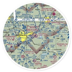Rall Field (32OH) VFR Sectional Sticker (30 mile)
