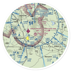 Phillips Airport (32MO) VFR Sectional Sticker (30 mile)