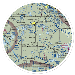 Don's Landing Field (32MN) VFR Sectional Sticker (30 mile)