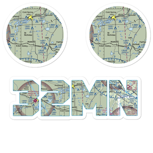 Don's Landing Field (32MN) VFR Sectional Sticker Pack