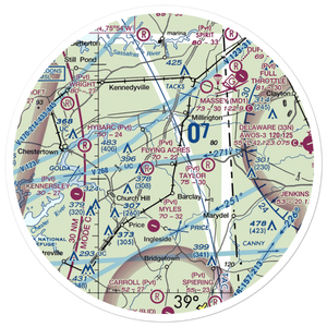 Roseland Airport (32MD) VFR Sectional Sticker (30 mile)