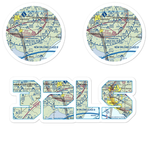 Stevens Strip (32LS) VFR Sectional Sticker Pack