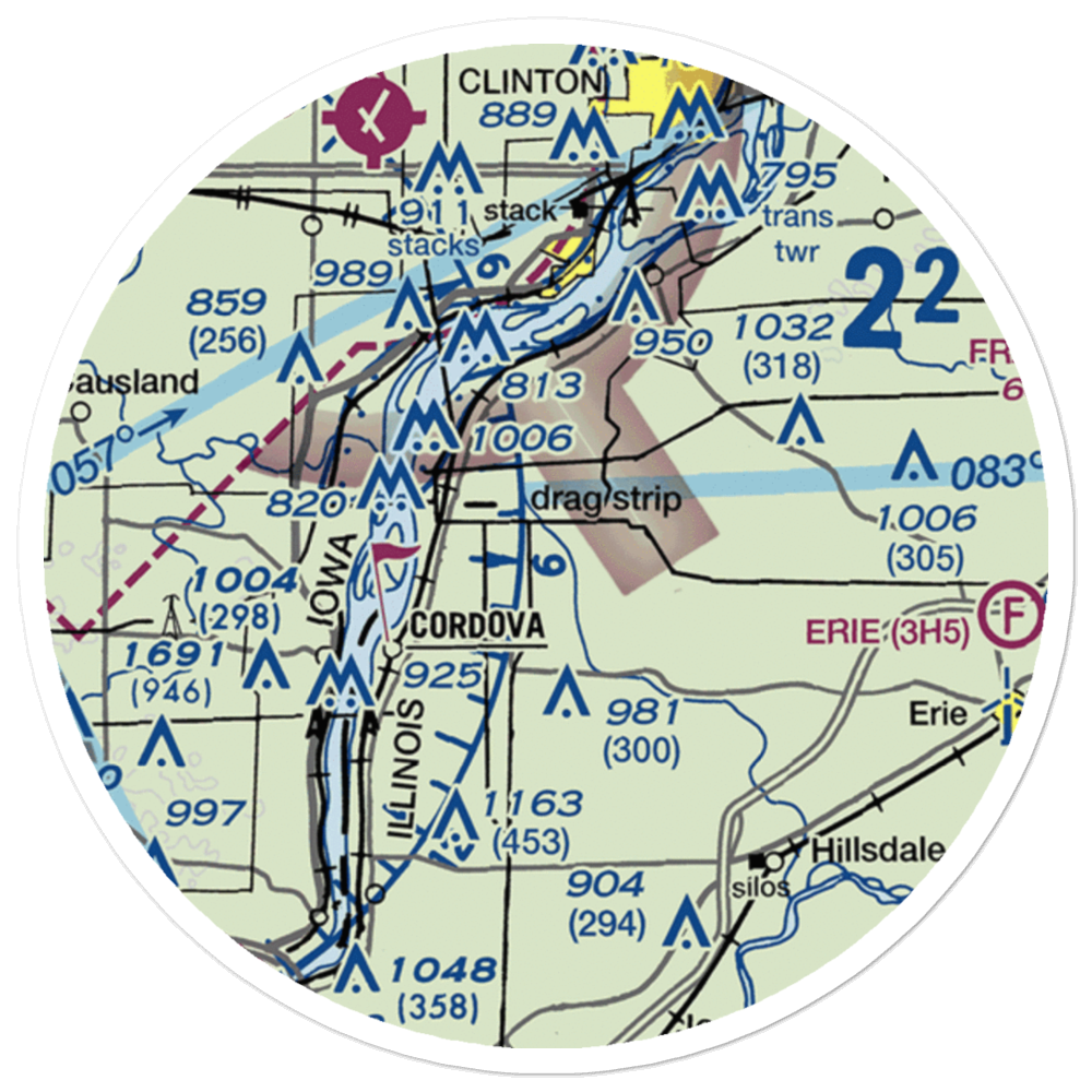 The Sandbox Airport (32LL) VFR Sectional Sticker (20 mile) 