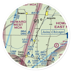 Baker Airport (32IS) VFR Sectional Sticker (20 mile)