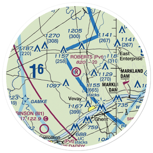 Roberts Airport (32II) VFR Sectional Sticker (20 mile)