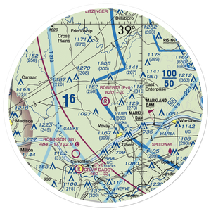 Roberts Airport (32II) VFR Sectional Sticker (30 mile)