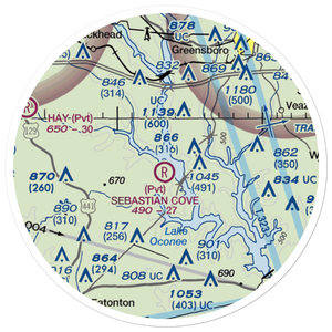 Sebastian Cove Airport (32GA) VFR Sectional Sticker (20 mile)