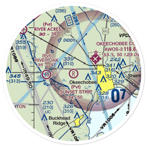 Sunset Strip Airpark (32FA) VFR Sectional Sticker (20 mile)