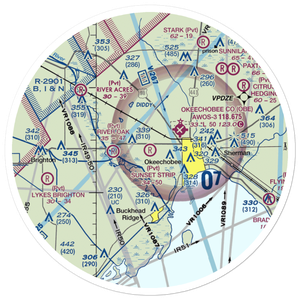 Sunset Strip Airpark (32FA) VFR Sectional Sticker (30 mile)
