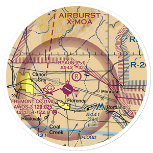 Braun Airport (32CO) VFR Sectional Sticker (20 mile)