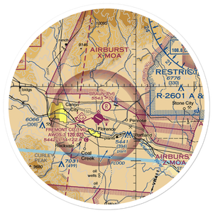 Braun Airport (32CO) VFR Sectional Sticker (30 mile)