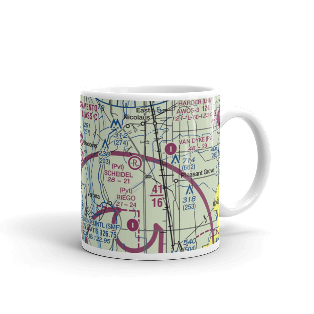 Bob's Flying Service Inc Airport (32CL) VFR Sectional  Mug 