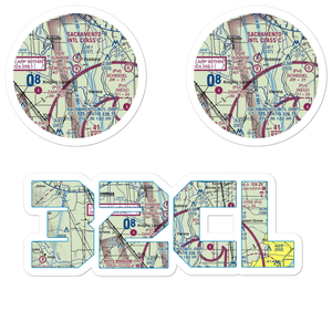 Bob's Flying Service Inc Airport (32CL) VFR Sectional Sticker Pack