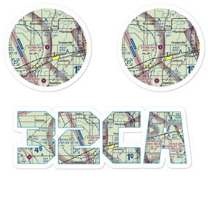 Stone Airstrip (32CA) VFR Sectional Sticker Pack