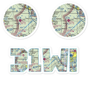 Sullivan Airport (31WI) VFR Sectional Sticker Pack