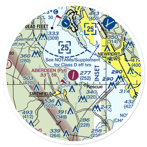 Aberdeen Field (31VA) VFR Sectional Sticker (20 mile)