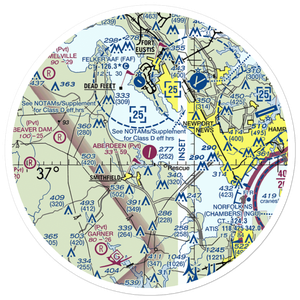 Aberdeen Field (31VA) VFR Sectional Sticker (30 mile)