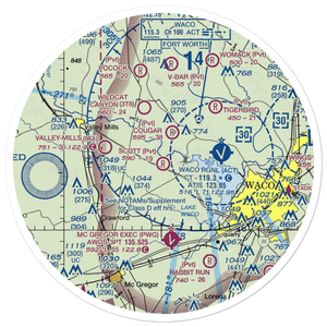 Scott Airport (31TX) VFR Sectional Sticker (30 mile)