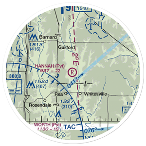 Hannah Airport (31MO) VFR Sectional Sticker (20 mile)
