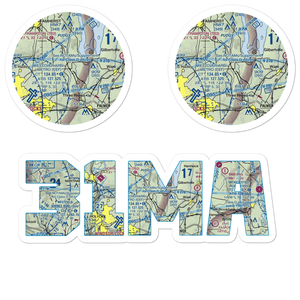 Norm's Field (31MA) VFR Sectional Sticker Pack