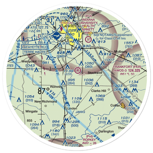 Timber House Airport (31IN) VFR Sectional Sticker (30 mile)