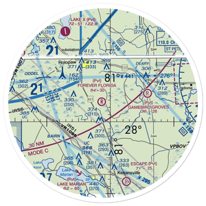 Forever Florida Airport (31FL) VFR Sectional Sticker (30 mile)